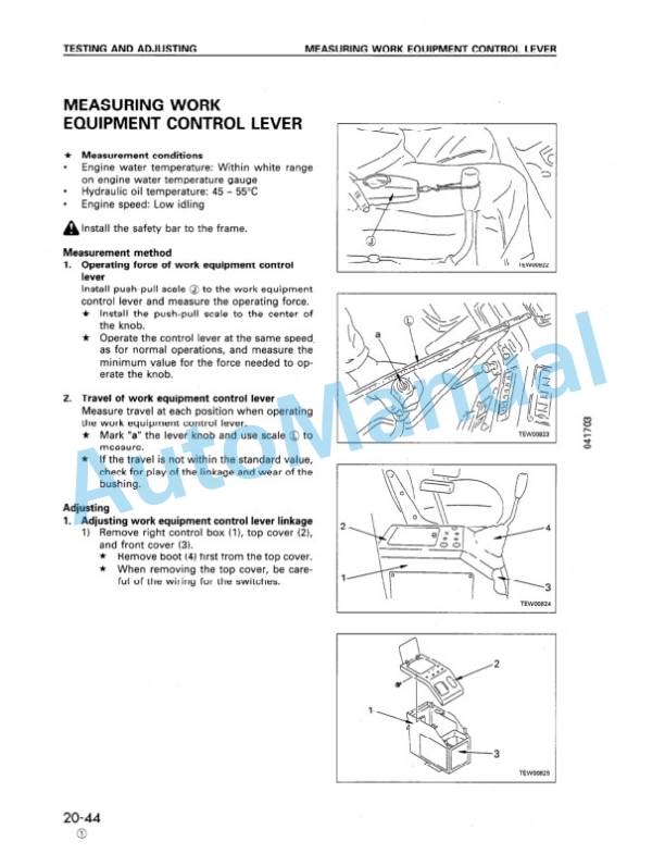 Komatsu WA180-3 Wheel Loader Shop Manual SEBM005802 3 Komatsu WA180-3 Wheel Loader Shop Manual SEBM005802 - Image 3