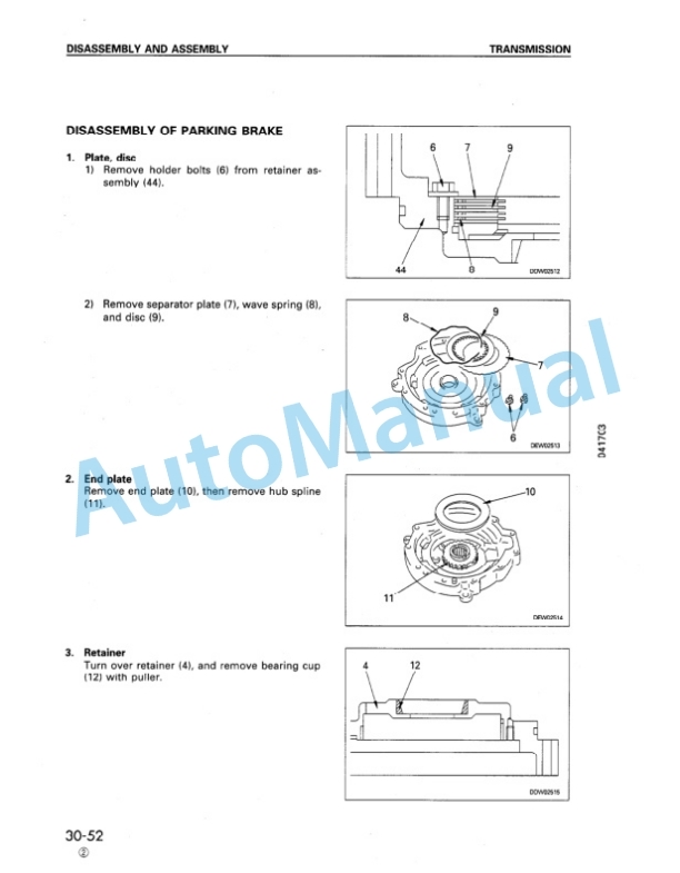 Komatsu WA180-3 Wheel Loader Shop Manual SEBM005802 4 Komatsu WA180-3 Wheel Loader Shop Manual SEBM005802 - Image 4