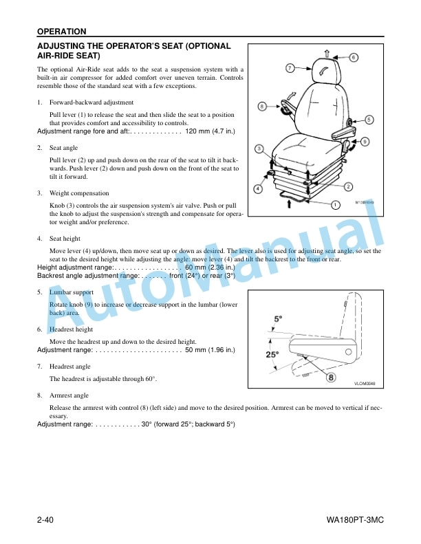 Komatsu WA180PT-3MC Wheel Loader Operation and Maintenance Manual CEAM007602 3 Komatsu WA180PT-3MC Wheel Loader Operation and Maintenance Manual CEAM007602 - Image 3