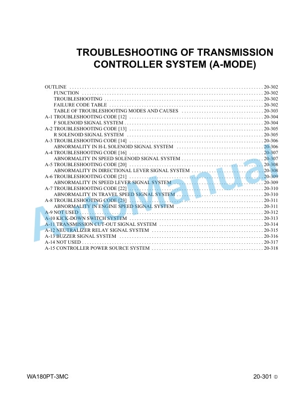 Komatsu WA180PT-3MC Wheel Loader Shop Manual CEBM005201 3 Komatsu WA180PT-3MC Wheel Loader Shop Manual CEBM005201 - Image 3