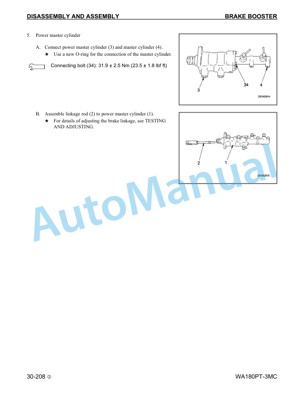 Komatsu WA180PT-3MC Wheel Loader Shop Manual CEBM005201 5 Komatsu WA180PT-3MC Wheel Loader Shop Manual CEBM005201 - Image 5