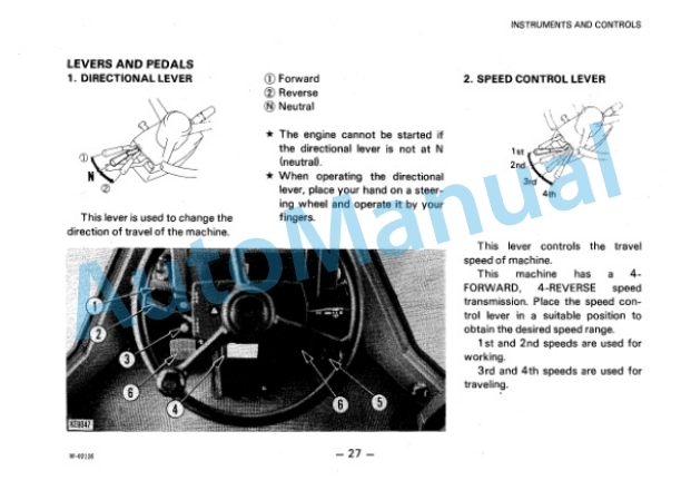 Alternative view of Komatsu WA200-1, WA300-1 Wheel Loader Operation and Maintenance Manual SEAM04180103