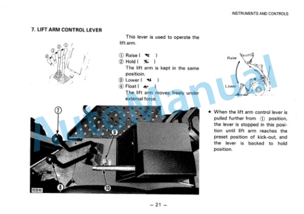 Alternative view of Komatsu WA200-1, WA300-1 Wheel Loader Operation and Maintenance Manual SEAM0418C103