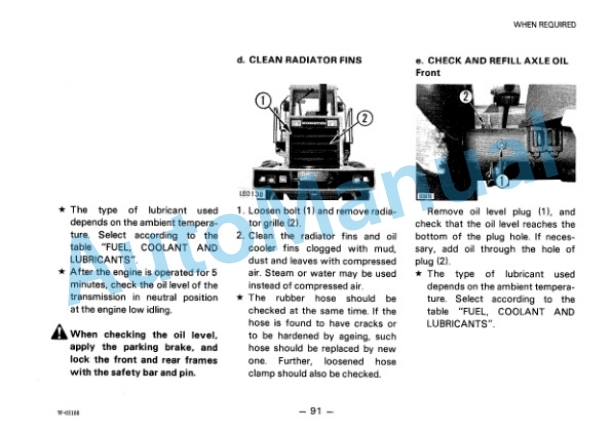 Komatsu WA200-1 Wheel Loader Operation and Maintenance Manual SEAM04190103 4 Komatsu WA200-1 Wheel Loader Operation and Maintenance Manual SEAM04190103 - Image 4