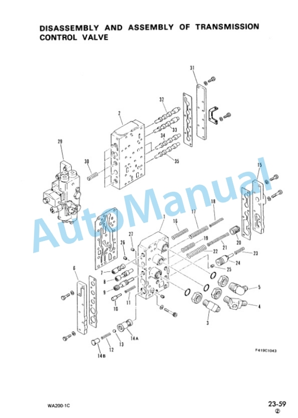 Komatsu WA200-1 Wheel Loader Shop Manual SEBM0418C102 3 Komatsu WA200-1 Wheel Loader Shop Manual SEBM0418C102 - Image 3