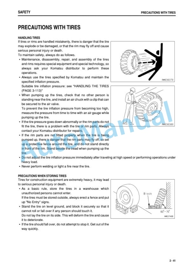 Alternative view of Komatsu WA200-5 Wheel Loader Operation and Maintenance Manual PEN00573-03
