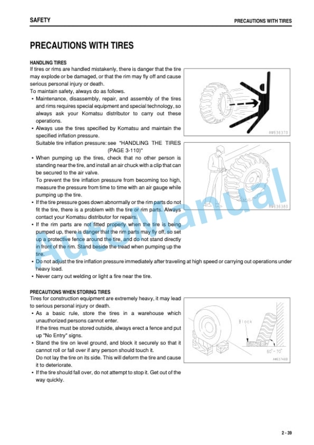 Alternative view of Komatsu WA200-5 Wheel Loader Operation and Maintenance Manual TEN00211-01