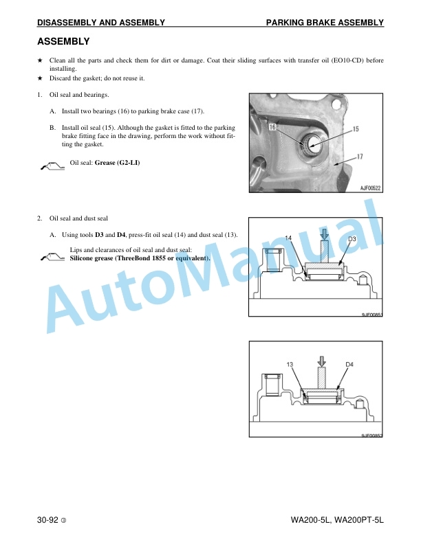 Komatsu WA200-5L, WA200PT-5L Wheel Loader Shop Manual CEBM013003 5 Komatsu WA200-5L, WA200PT-5L Wheel Loader Shop Manual CEBM013003 - Image 5