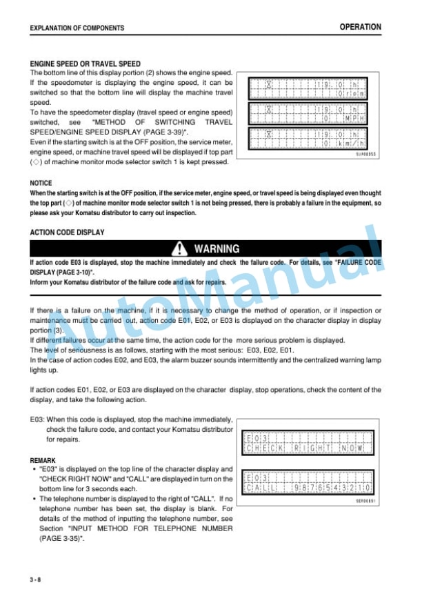 Alternative view of Komatsu WA200-6 Wheel Loader Operation and Maintenance Manual PEN00863-05