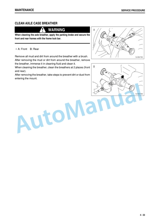Komatsu WA200-6 Wheel Loader Operation and Maintenance Manual PEN01855-00-5