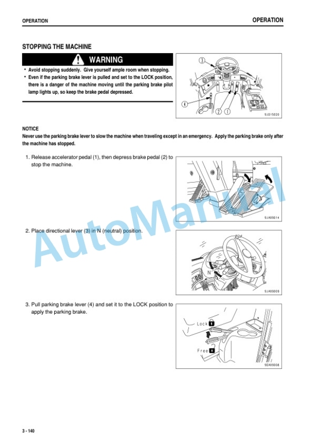 Komatsu WA200-6 Wheel Loader Operation and Maintenance Manual PEN01856-00-4