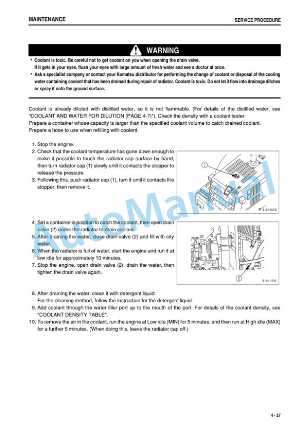 Komatsu WA200-6 Wheel Loader Operation and Maintenance Manual PEN01856-00-5