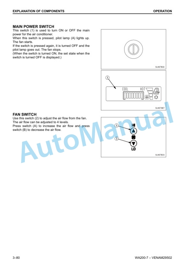 Komatsu WA200-7 Wheel Loader Operation and Maintenance Manual VENAM29502 3 Komatsu WA200-7 Wheel Loader Operation and Maintenance Manual VENAM29502 - Image 3