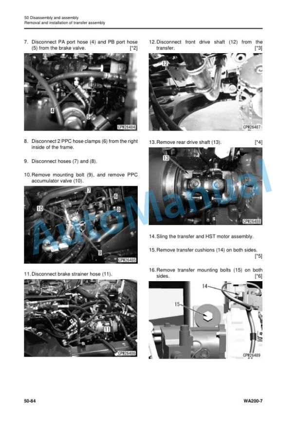 Komatsu WA200-7 Wheel Loader Shop Manual SEN06503-09 5 Komatsu WA200-7 Wheel Loader Shop Manual SEN06503-09 - Image 5