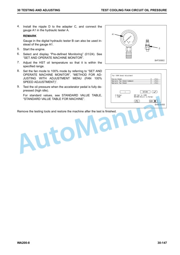 Alternative view of Komatsu WA200-8 Wheel Loader Shop Manual SEN06627-03