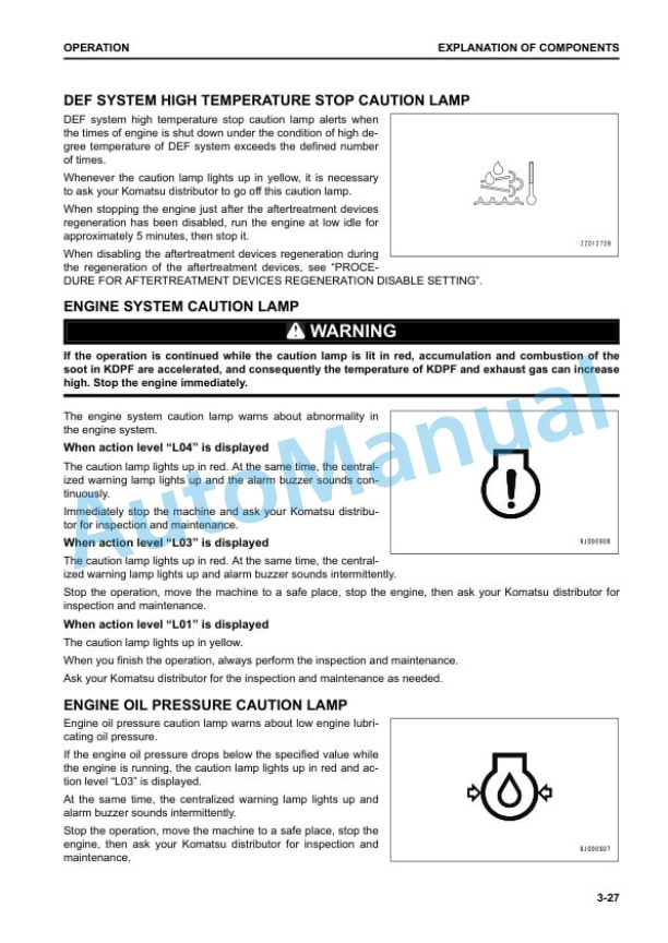 Alternative view of Komatsu WA200-8E0 Wheel Loader Operation and Maintenance Manual PEN01844-00