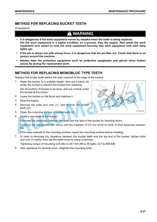 Komatsu WA200-8E0 Wheel Loader Operation and Maintenance Manual PEN01844-00 5 Komatsu WA200-8E0 Wheel Loader Operation and Maintenance Manual PEN01844-00 - Image 5