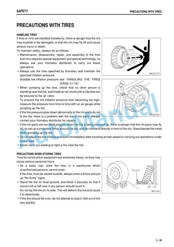 Alternative view of Komatsu WA200PT-5 Galeo Wheel Loader Operation and Maintenance Manual PEN00080-00