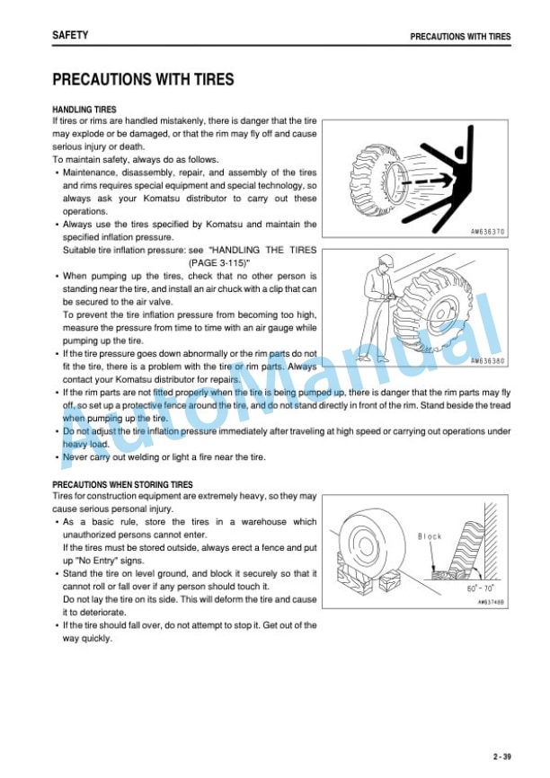 Alternative view of Komatsu WA200PT-5 Galeo Wheel Loader Operation and Maintenance Manual PEN00148-00