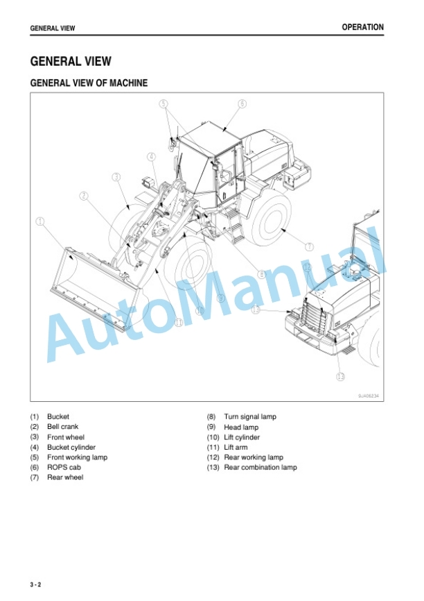 Alternative view of Komatsu WA200PT-5 Wheel Loader Operation and Maintenance Manual TEN00213-02