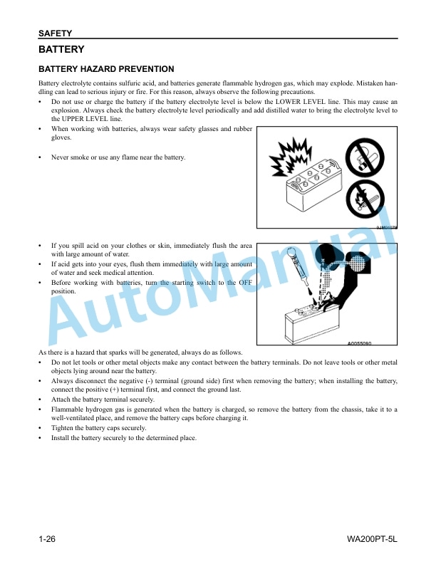 Alternative view of Komatsu WA200PT-5L Wheel Loader Operation and Maintenance Manual CEAM013701