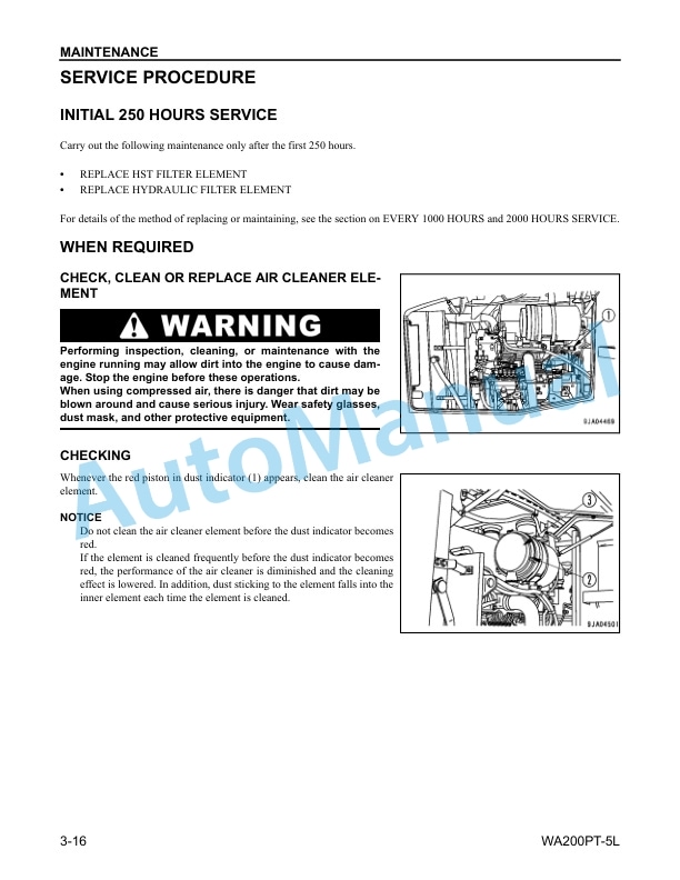 Komatsu WA200PT-5L Wheel Loader Operation and Maintenance Manual CEAM013701 5 Komatsu WA200PT-5L Wheel Loader Operation and Maintenance Manual CEAM013701 - Image 5