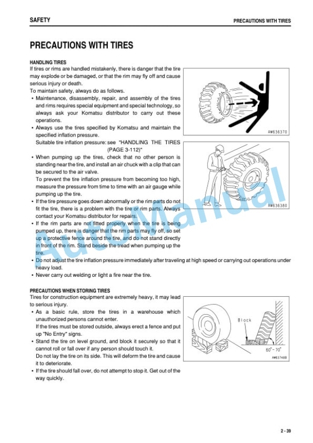 Alternative view of Komatsu WA200PTL-5 Galeo Wheel Loader Operation and Maintenance Manual TEN00214-00