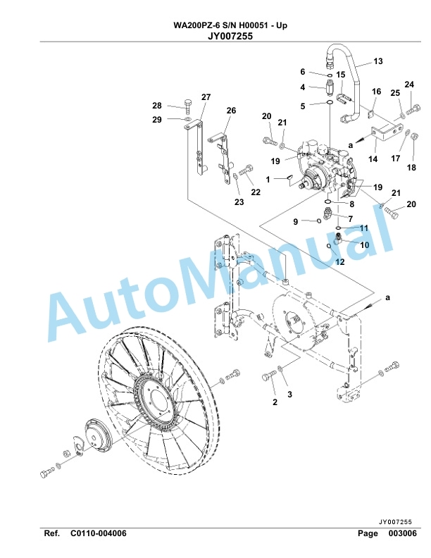Komatsu WA200PZ-6 Parts Manual H00051-up 2 Komatsu WA200PZ-6 Parts Manual H00051-up-2