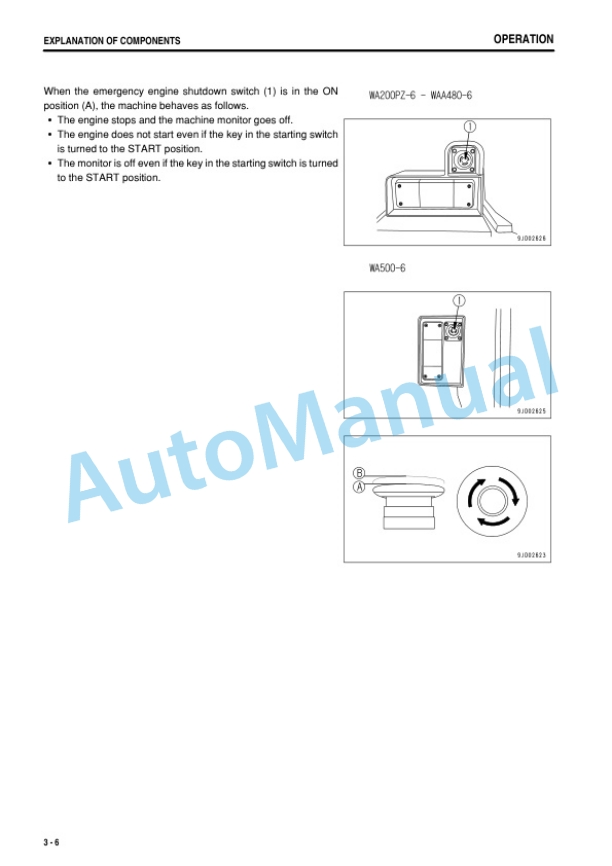 Komatsu WA200PZ-6, WA250PZ-6, WA320PZ-6, WA380-6, WA430-6, WA470-6, WA480-6, WA500-6 Wheel Loader Operation and Maintenance Manual TEN00535-00 5 Komatsu WA200PZ-6, WA250PZ-6, WA320PZ-6, WA380-6, WA430-6, WA470-6, WA480-6, WA500-6 Wheel Loader Operation and Maintenance Manual TEN00535-00 - Image 5