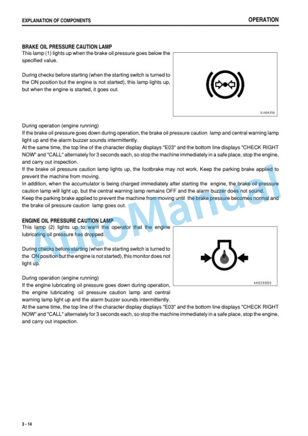 Alternative view of Komatsu WA200PZ-6 Wheel Loader Operation and Maintenance Manual TEN00389-01
