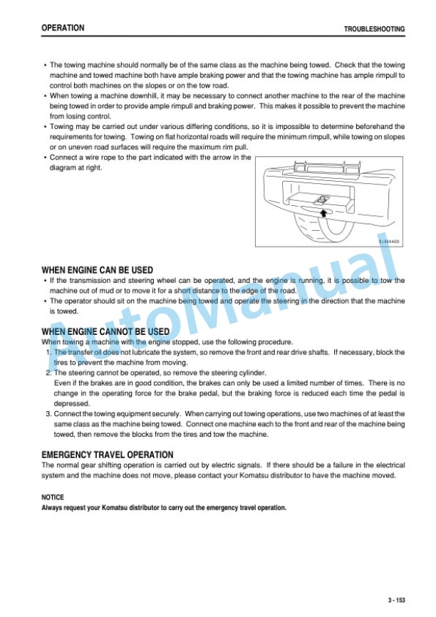 Komatsu WA200PZ-6 Wheel Loader Operation and Maintenance Manual TEN00389-01 4 Komatsu WA200PZ-6 Wheel Loader Operation and Maintenance Manual TEN00389-01 - Image 4