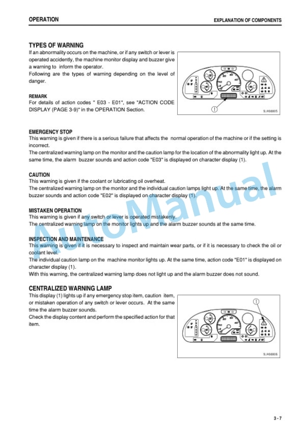 Alternative view of Komatsu WA200PZ-6 Wheel Loader Operation and Maintenance Manual TEN00407-05