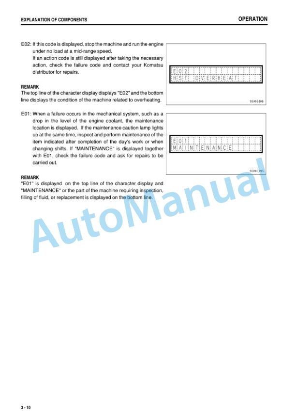 Alternative view of Komatsu WA200PZ-6 Wheel Loader Operation and Maintenance Manual TEN00407-07