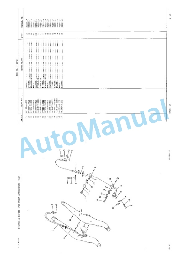 Komatsu WA250-1H Wheel Loader Parts Manual JEPB000901 5 Komatsu WA250-1H Wheel Loader Parts Manual JEPB000901-5