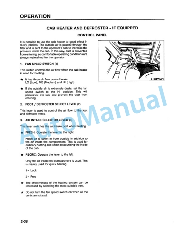 Komatsu WA250-1LC Wheel Loader Operation and Maintenance Manual CEAMW18021 3 Komatsu WA250-1LC Wheel Loader Operation and Maintenance Manual CEAMW18021 - Image 3