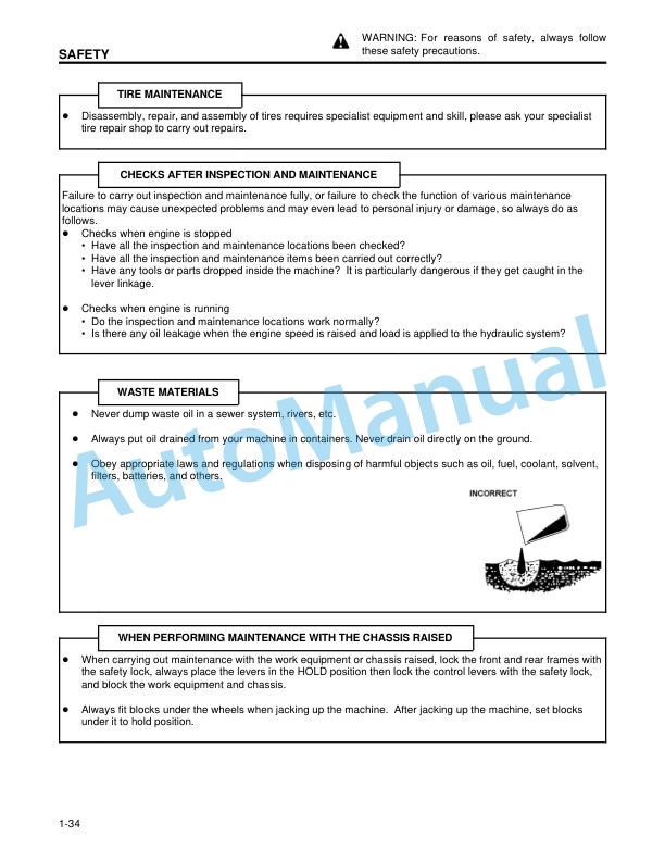 Alternative view of Komatsu WA250-3 Parallel Tool Carrier Operation and Maintenance Manual CEAM002001