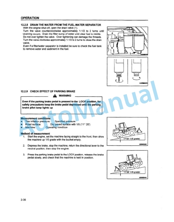 Komatsu WA250-3 Wheel Loader Operation and Maintenance Manual SEAM021500 3 Komatsu WA250-3 Wheel Loader Operation and Maintenance Manual SEAM021500 - Image 3