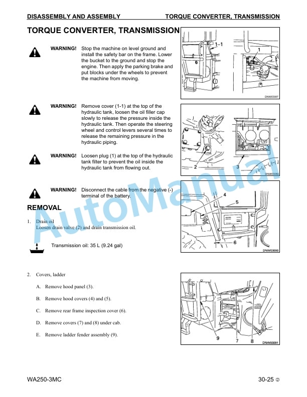 Komatsu WA250-3MC Avance Wheel Loader Shop Manual CEBM004602 4 Komatsu WA250-3MC Avance Wheel Loader Shop Manual CEBM004602 - Image 4