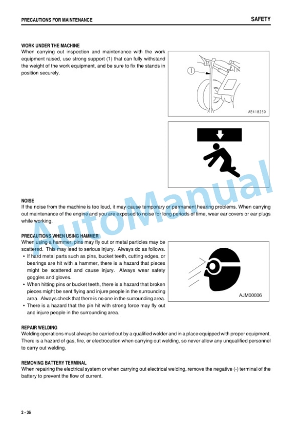 Alternative view of Komatsu WA250-5 Galeo Wheel Loader Operation and Maintenance Manual PEN00081-00
