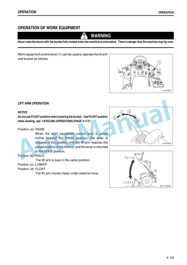 Komatsu WA250-5 Wheel Loader Operation and Maintenance Manual PEN01880-00 4 Komatsu WA250-5 Wheel Loader Operation and Maintenance Manual PEN01880-00-4
