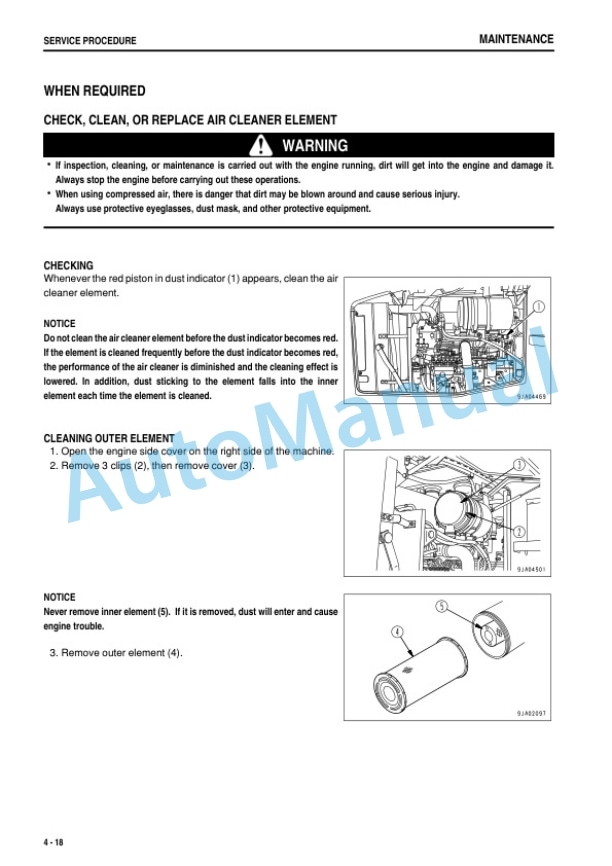Komatsu WA250-5 Wheel Loader Operation and Maintenance Manual PEN01880-00 5 Komatsu WA250-5 Wheel Loader Operation and Maintenance Manual PEN01880-00-5