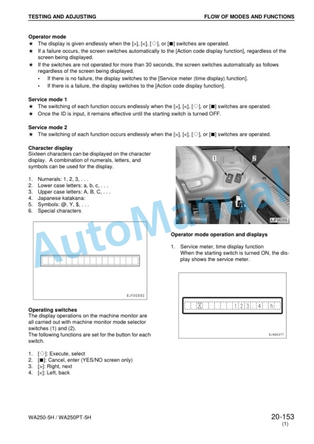Komatsu WA250-5H, WA250PT-5H Wheel Loader Shop Manual VEBM230102 3 Komatsu WA250-5H, WA250PT-5H Wheel Loader Shop Manual VEBM230102 - Image 3