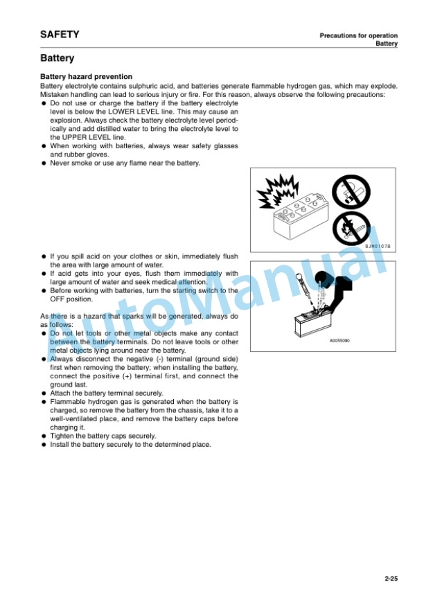 Alternative view of Komatsu WA250-5H Wheel Loader Operation and Maintenance Manual VEAM230101