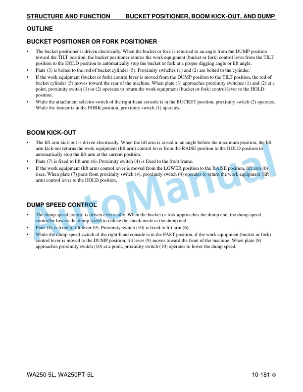 Komatsu WA250-5L, WA250PT-5L Wheel Loader, Waste Handler Shop Manual CEBM011605 2 Komatsu WA250-5L, WA250PT-5L Wheel Loader, Waste Handler Shop Manual CEBM011605 - Image 2