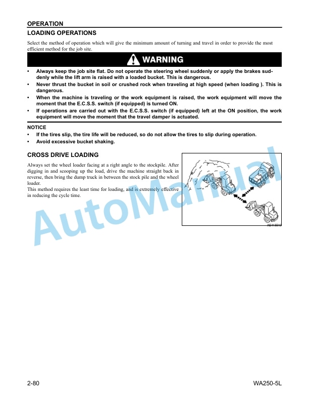 Komatsu WA250-5L Wheel Loader Operation and Maintenance Manual CEAM011301 4 Komatsu WA250-5L Wheel Loader Operation and Maintenance Manual CEAM011301 - Image 4