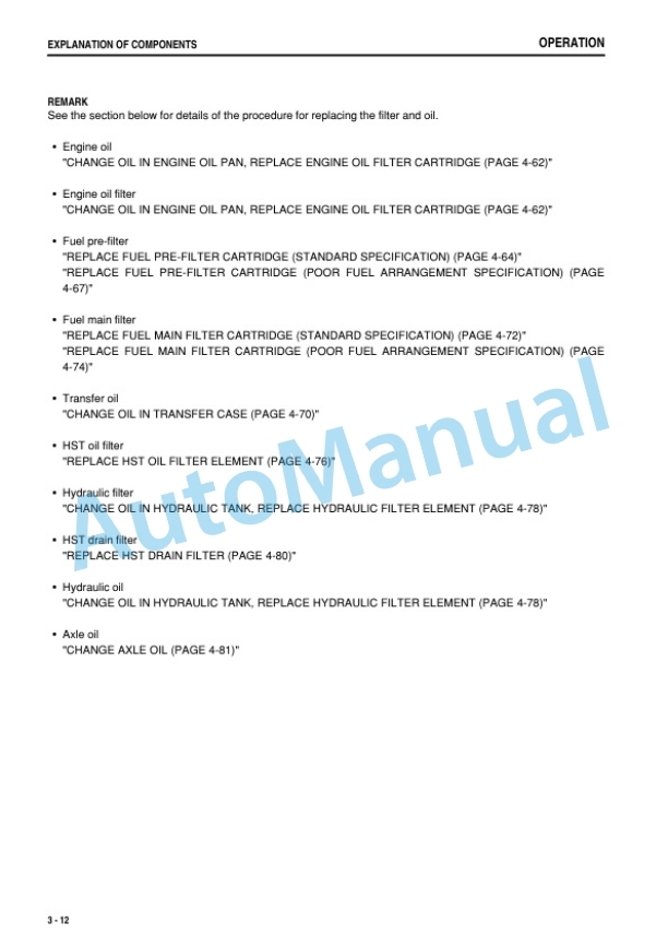 Alternative view of Komatsu WA250-6 Wheel Loader Operation and Maintenance Manual PEN00497-09