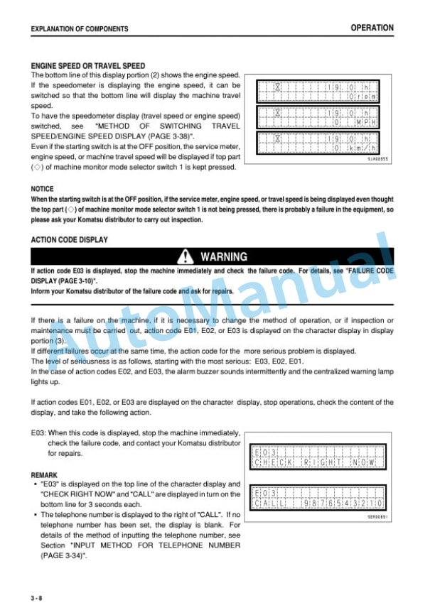 Alternative view of Komatsu WA250-6 Wheel Loader Operation and Maintenance Manual PEN01017-03