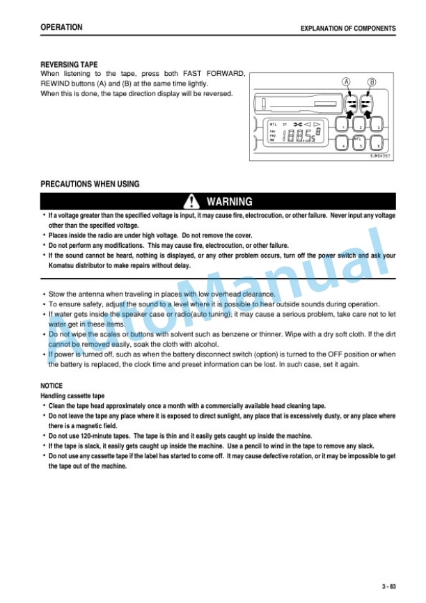 Komatsu WA250-6 Wheel Loader Operation and Maintenance Manual PEN01860-00 3 Komatsu WA250-6 Wheel Loader Operation and Maintenance Manual PEN01860-00-3