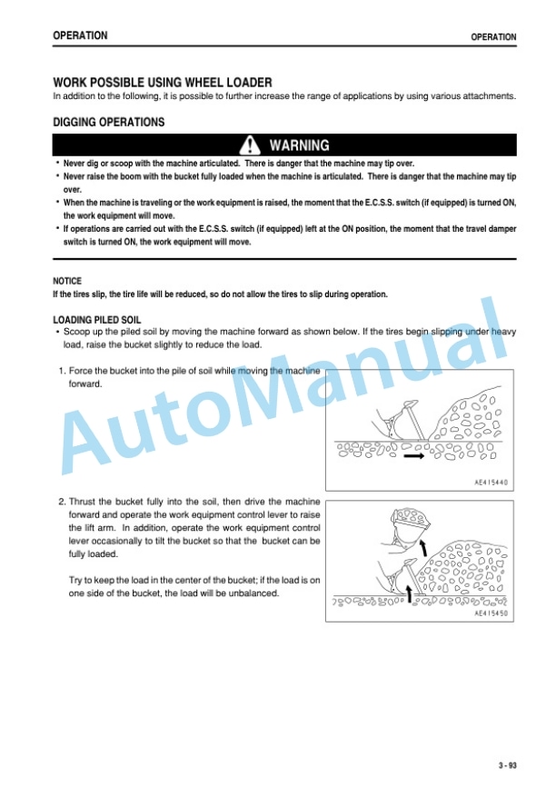 Komatsu WA250L-5 Galeo Wheel Loader Operation and Maintenance Manual TEN00156-00 4 Komatsu WA250L-5 Galeo Wheel Loader Operation and Maintenance Manual TEN00156-00 - Image 4