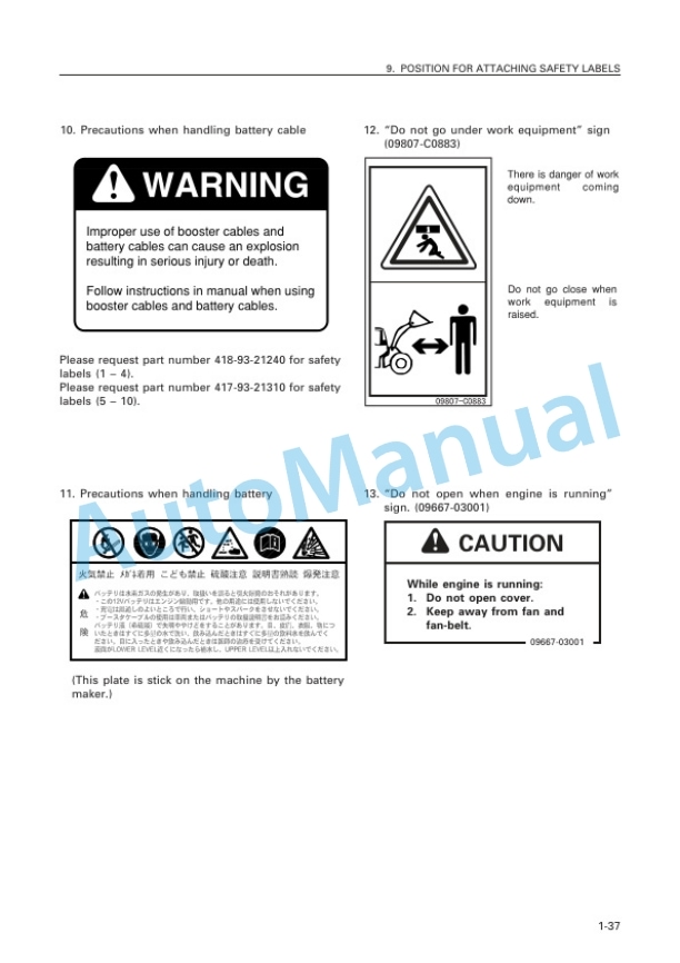 Alternative view of Komatsu WA250PT-3 Parallel Tool Carrier Wheel Loader Operation and Maintenance Manual SEAM034701T